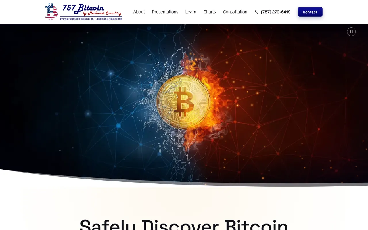 The 757 Bitcoin home page